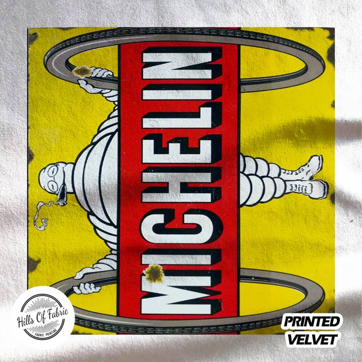 Hills Of Fabric - Wholesale Fabric - Michelin Tyres Printed Fabric Panel