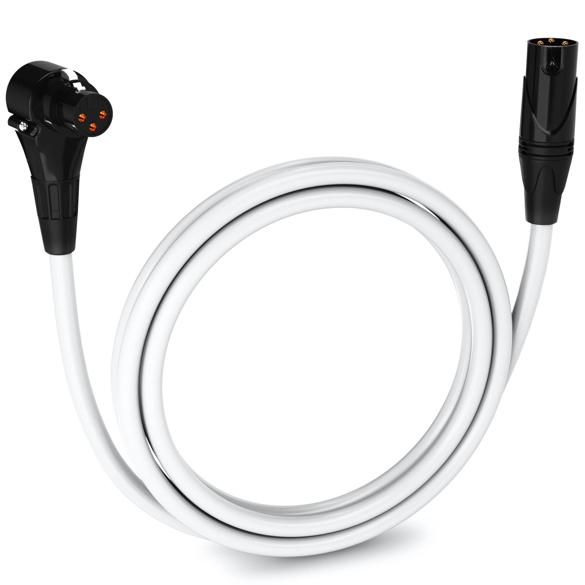 LyxPro - Wholesale Muziekaccessoire - Microfoon XLR gehoekte vrouwelijke kabel 3-pins microfoonkabel Pro Audio0