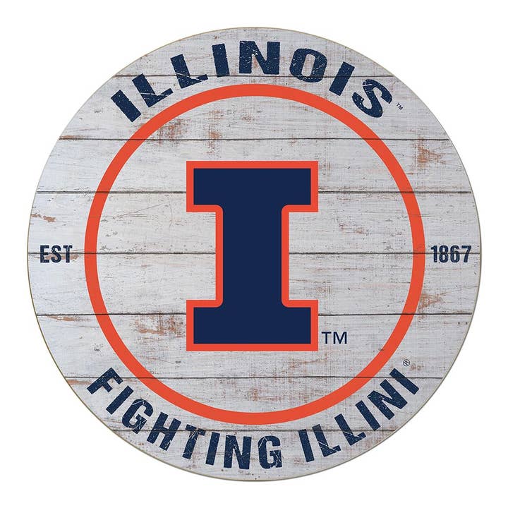 20x20 Circle Illinois Fighting Illini for wholesale by KH Sports Fan