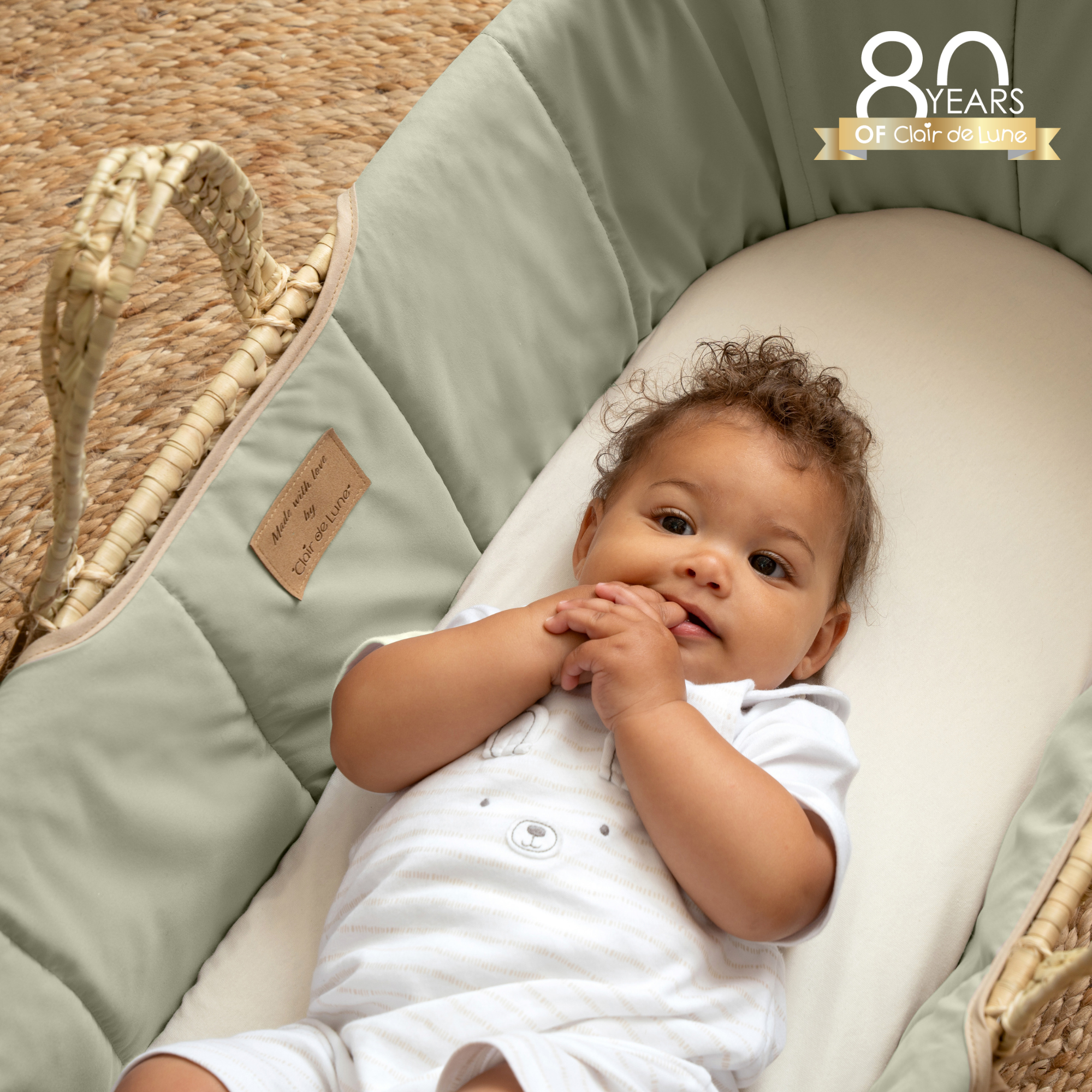 Clair De Lune – wholesale Bassinet – Baby – Organic Palm Moses Basket10