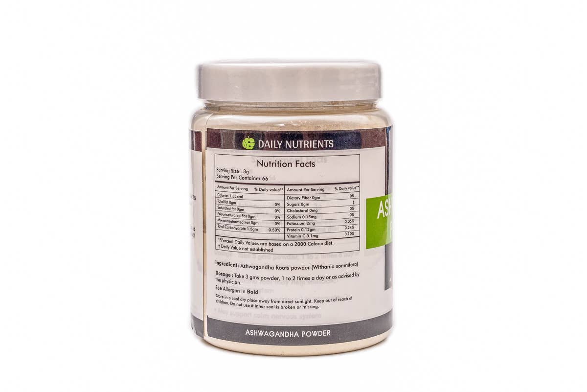 Daily Nutrients – wholesale Protein/superfood powder – ASHWAGANDHA POWDER2