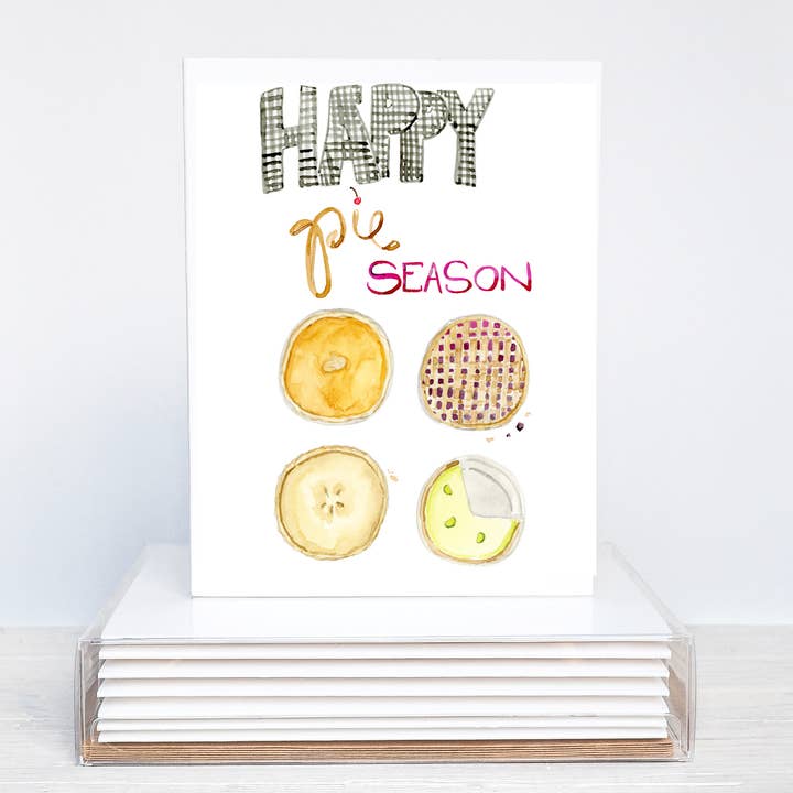 Pie Season Card for wholesale by MaryGold Tales