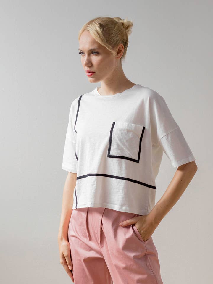 Pink structured pants for wholesale by PAN Producto Básico