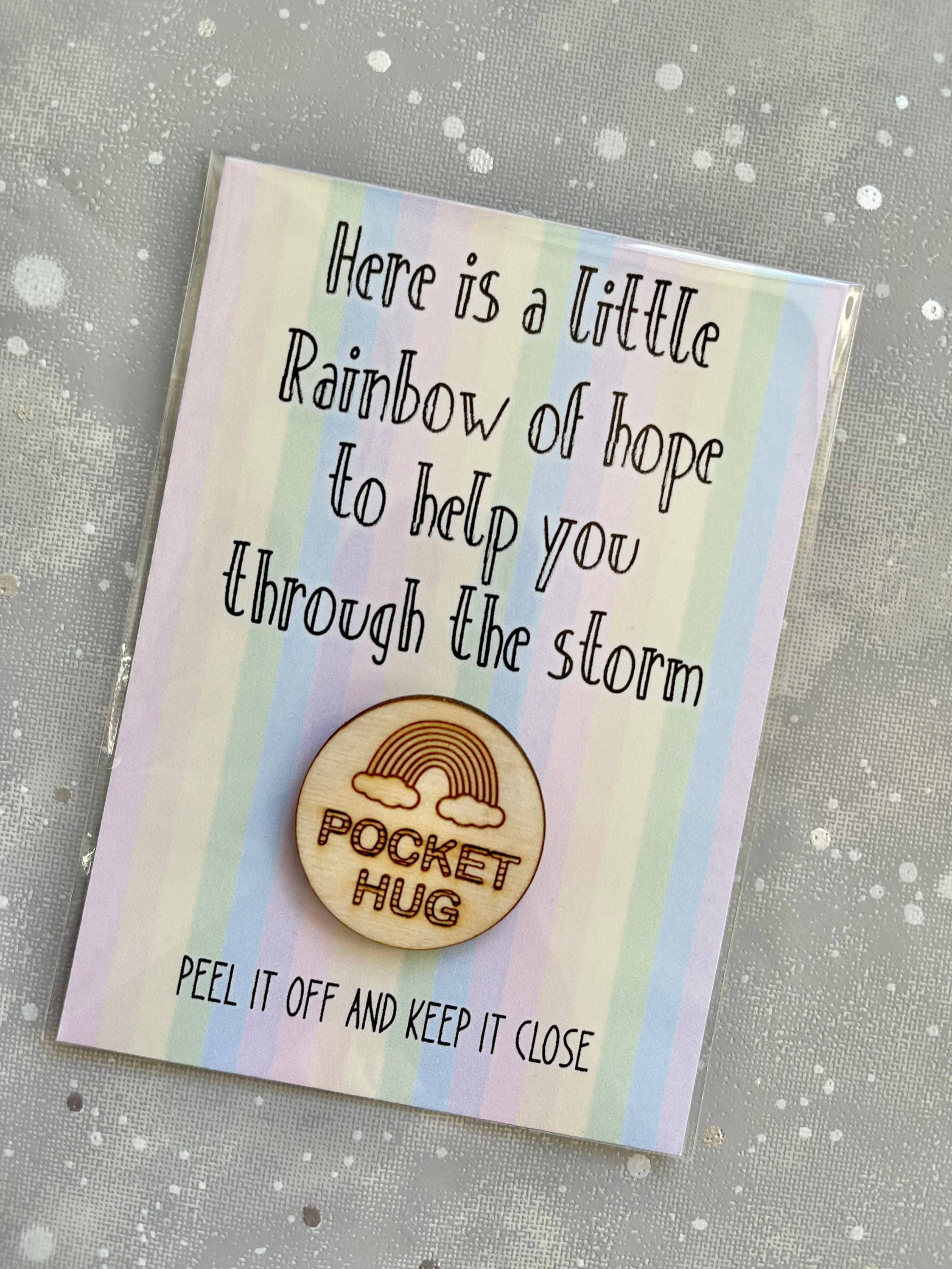 The Gift Club – wholesale Keepsake coin/token – Rainbow of Hope Pocket Hug Positivity & Mental Health Gift1