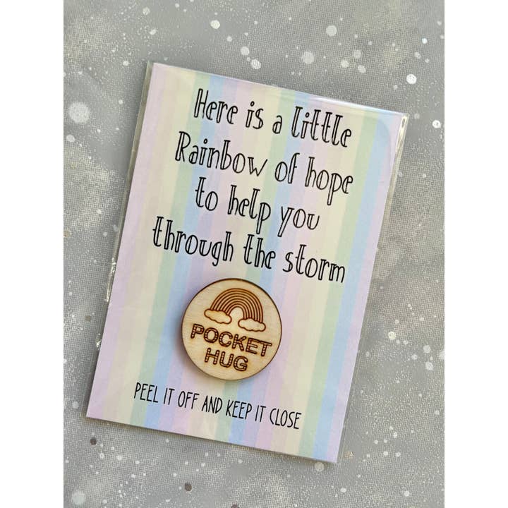 The Gift Club – wholesale Keepsake coin/token – Rainbow of Hope Pocket Hug Positivity & Mental Health Gift1