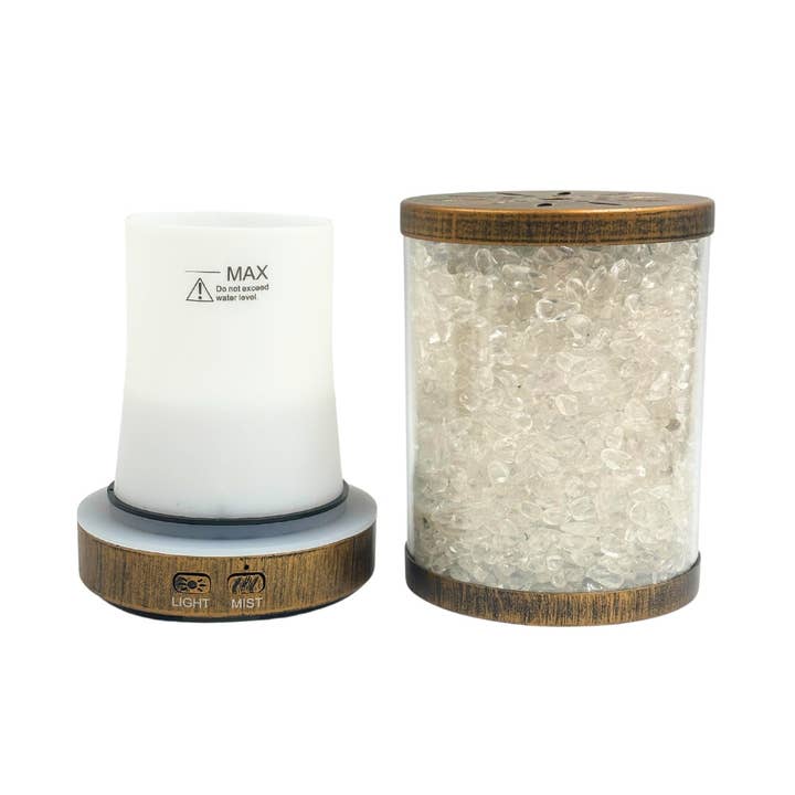 Earths Elements Wholesale - Vente Diffuseur électronique - Diffuseur Mini Ultrasonique Quartz Clair3