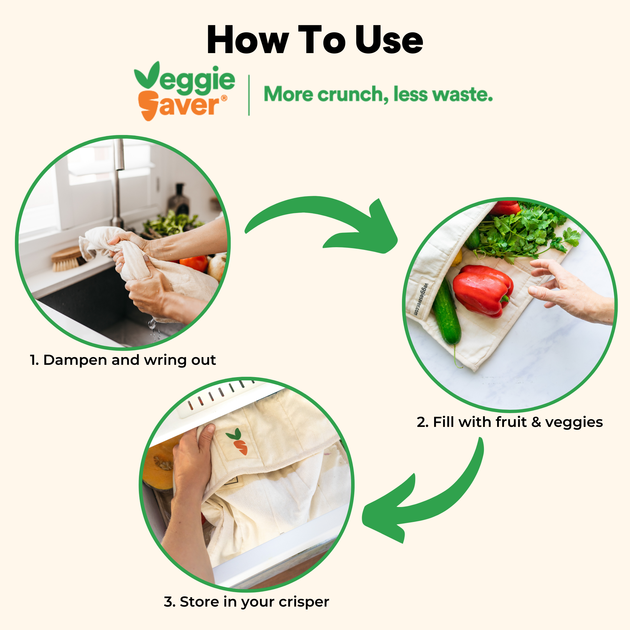 Veggie Saver - Wholesale Food Storage Wrap/Bag - Veggie Saver5