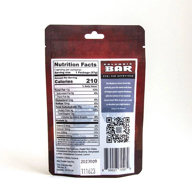 Columbia Bar – wholesale Snack bar – Blueberry Lemon Snack Bar2