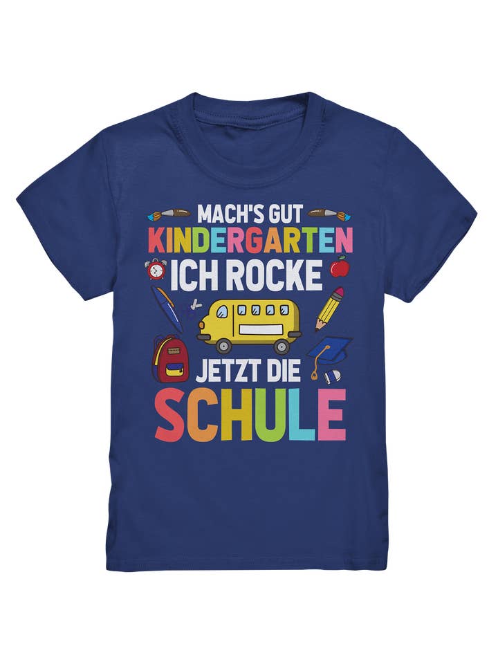 Tigerlino® - Wholesale Screen Printed T-Shirt - Kids - Schoolchild school enrollment children back to school T-shirt1