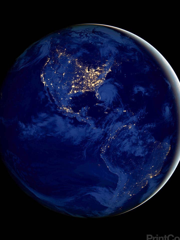Earth at Night for wholesale by Print Collection
