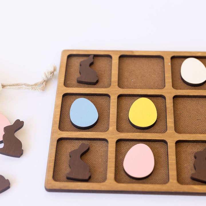 This & That Etc. - Wholesale Board Game - Chocolate Bunny vs. Cadbury Eggs Tic-Tac-Toe