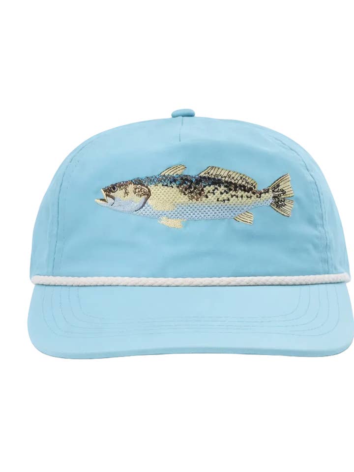 Speckled Trout Rope Cap, Aqua for wholesale by Lischka Brothers