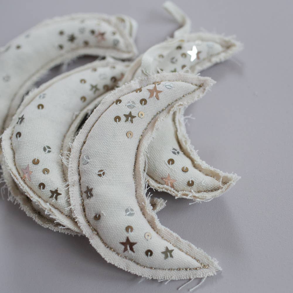 Skippy Cotton - Venta al por mayor Adornos - Confeti Moon metálico - Adorno relleno de algodón y lavanda1