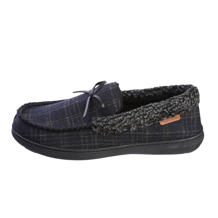 Roxoni - Wholesale Slippers – Men's - Men's Slippers Moccasin Plush Lined House Shoes Fuzzy Furry11