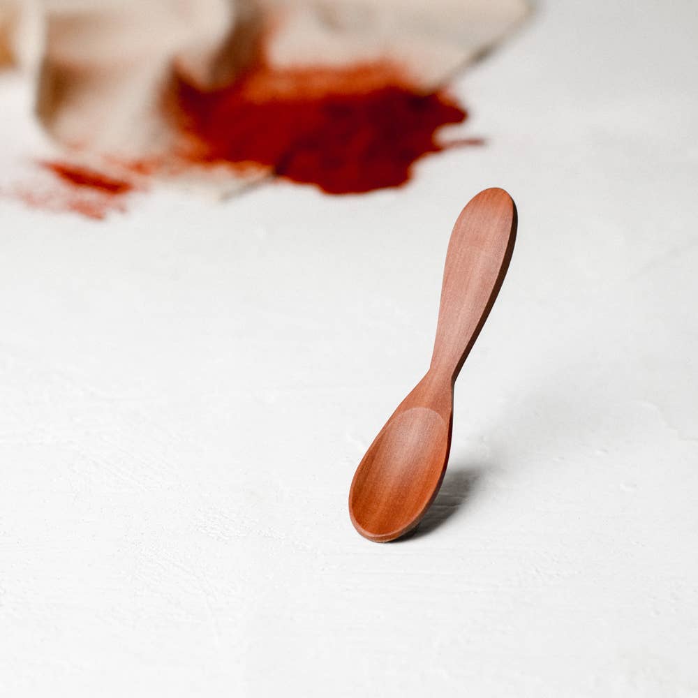 Bali Harvest - Wholesale Kitchen Spoon - 3.7" Handmade Salt Ice Cream Dessert Baby Small Wooden Spoon1