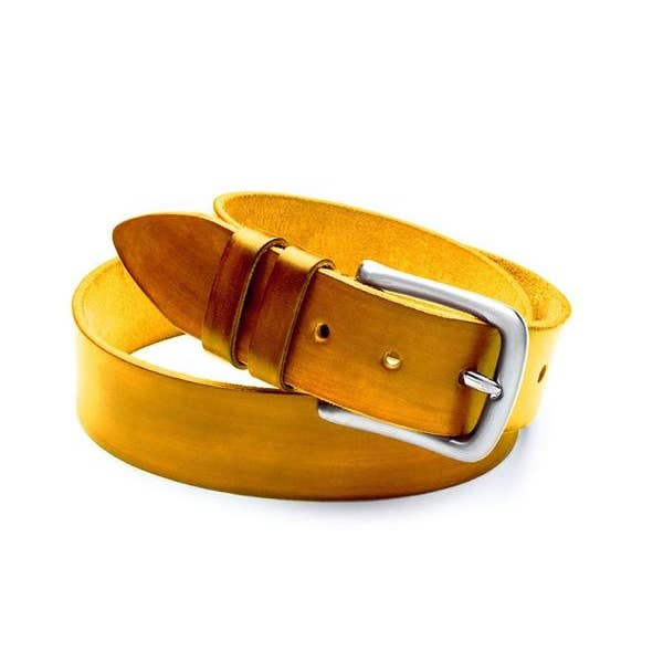 Vintage handgeverfde riem in zool voor wholesale door Risch Shoes