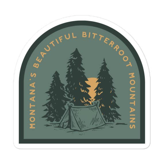 Adesivo impermeabile della bellissima Bitterroot Valley del Montana per la vendita all'ingrosso da parte di Colleen Goldhorn Creative Co