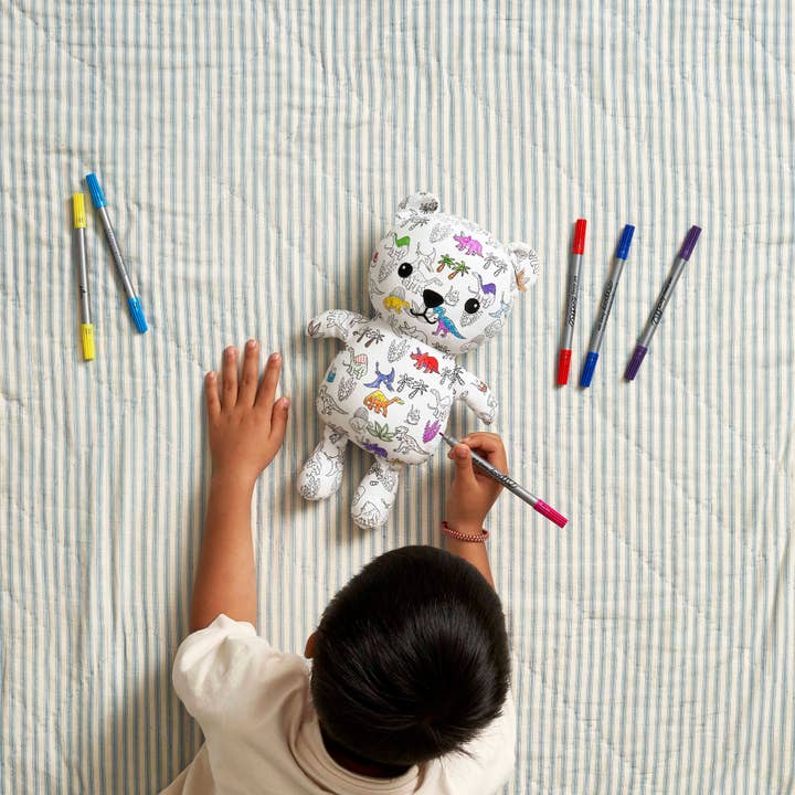 eatsleepdoodle - Wholesale Stuffed/Plush Toy - Kids & Baby - Color in dinosaur Artie Bear4