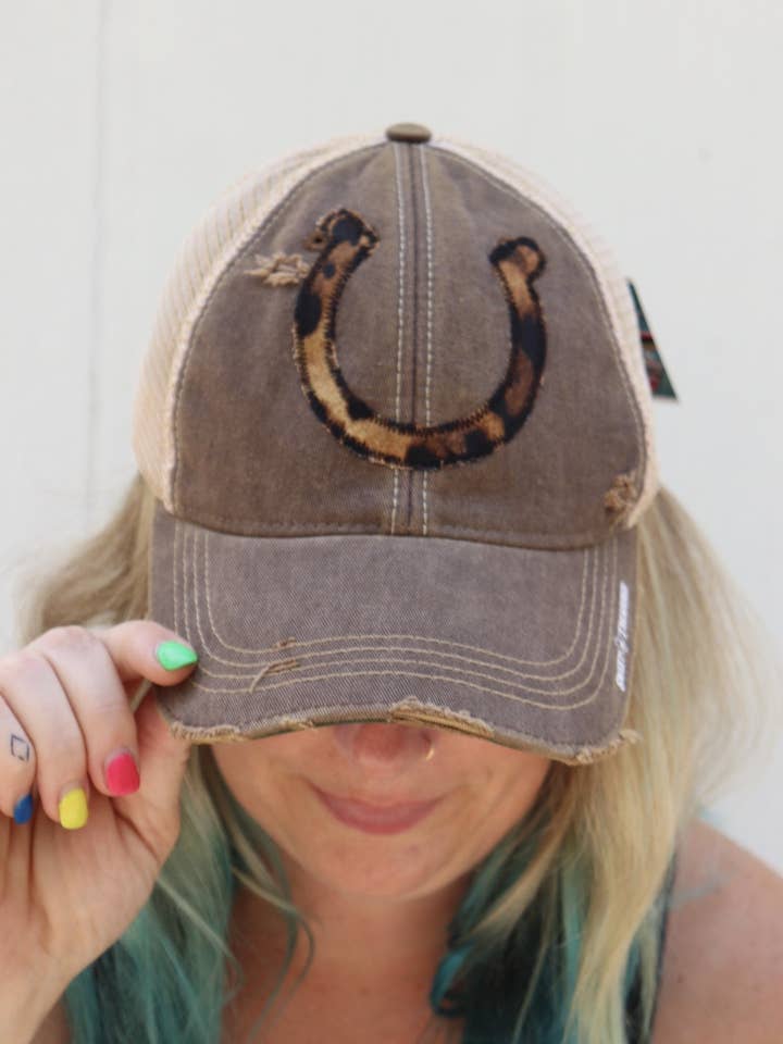 Big Cat Leopard Beskidt Trucker Hat for engroshandel hos Sweet Texas Treasures