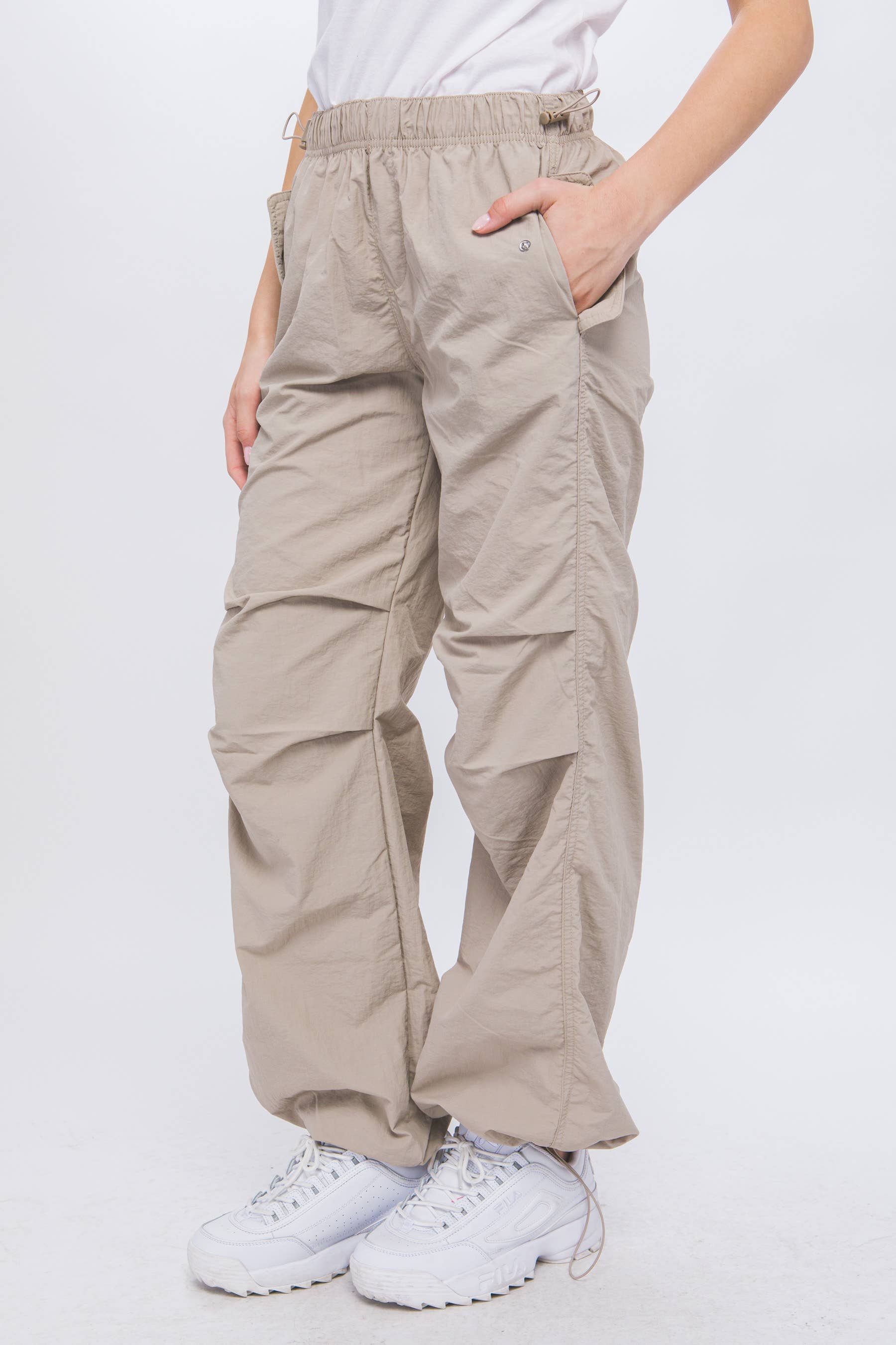 42POPS - Wholesale Pants - Women's - .SI-25472 Loose Fit Parachute Pants7