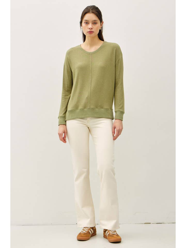 Be Cool - Wholesale Knit Top - Women's - BUTTERY HACCI BRUSHED PULLOVER KNIT TOP5