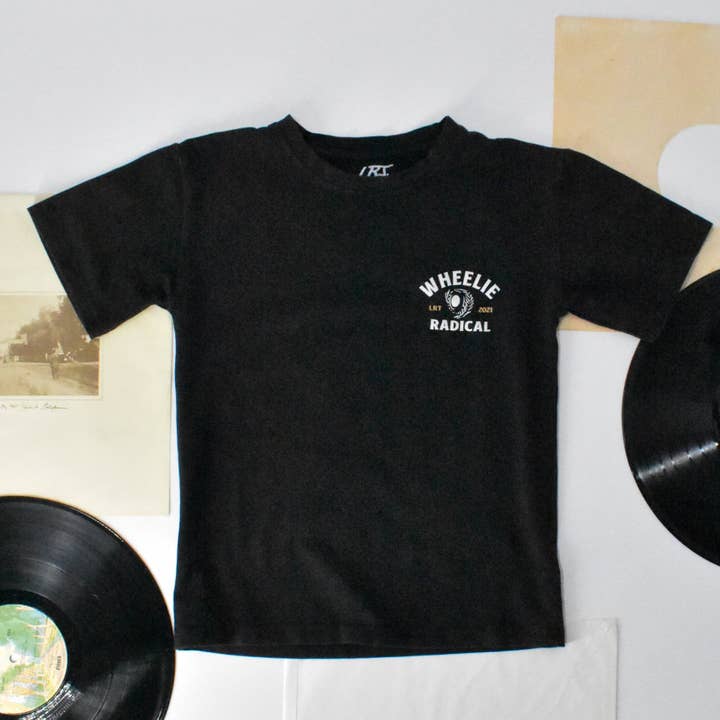 Little Rad Things - Wholesale Screen Printed T-Shirt - Kids - WHEELIE RADICAL TEE