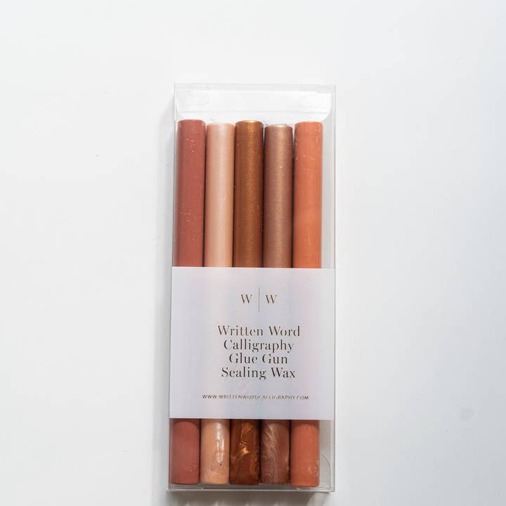 Written Word Calligraphy - Wholesale Sealing Wax - Golden Hour Sealing Wax (Box of 5 Sticks)5