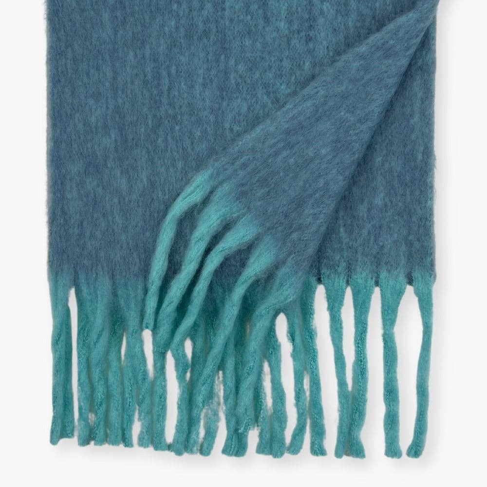 Humble Hilo - Wholesale Scarf - Women's - Humble Hilo Woven Chunky Scarf Cocoon Fringe40
