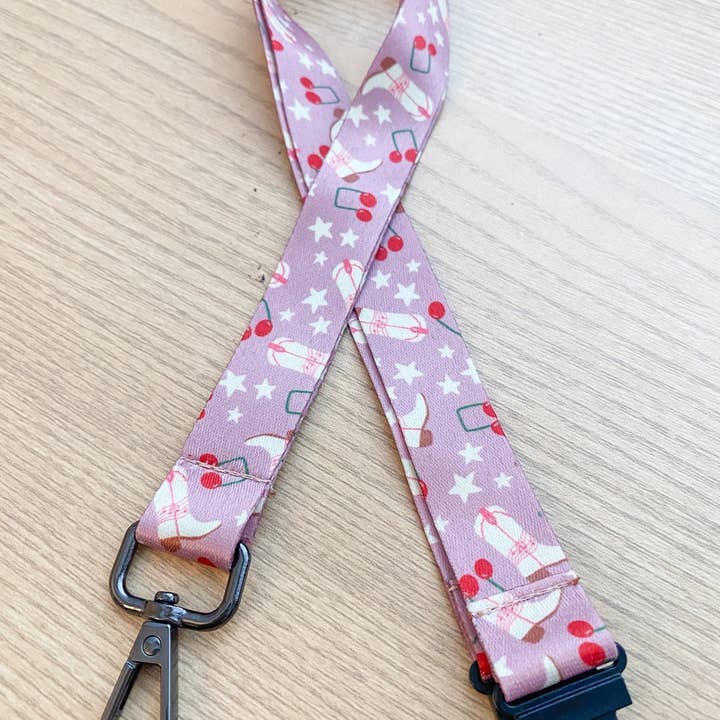 Musically Minted - Wholesale Lanyard - Unisex - Pink Cowgirl Lanyard7