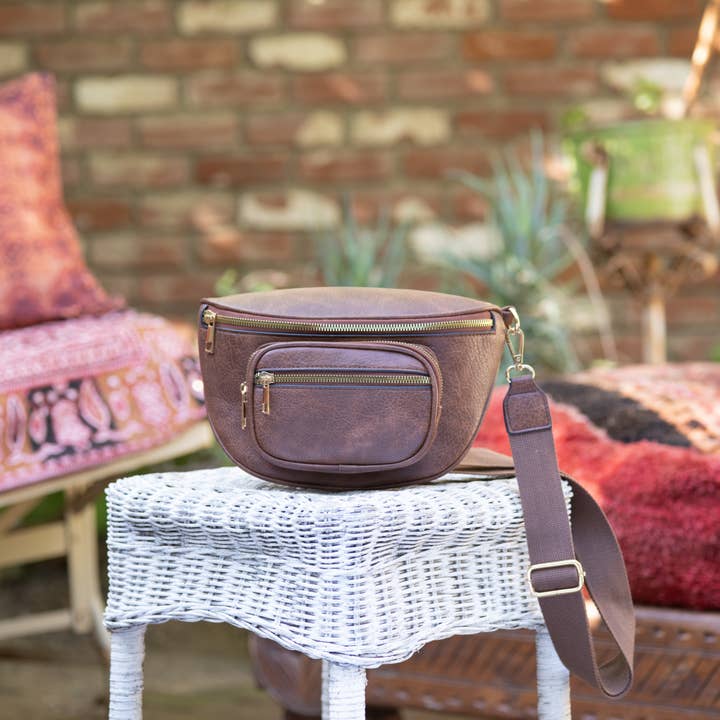 KAYLA+AVA - Wholesale Belt Bag - Women's - Loretta Multi Compartment Fanny Pack/Belt Bag/sling bag