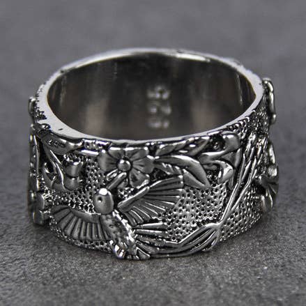 floral animal print vintage ring for wholesale by Tourtiwi