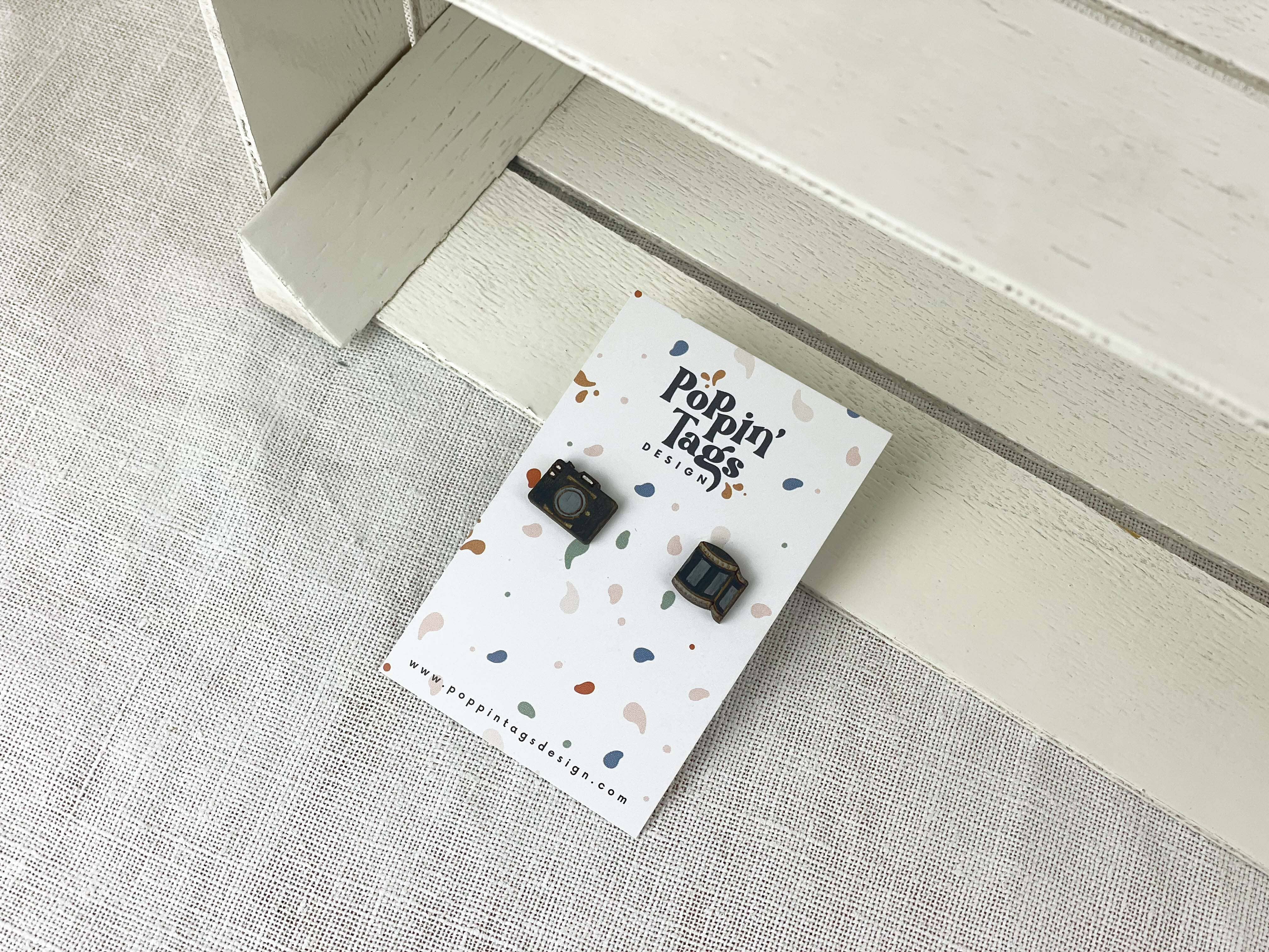 Poppin' Tags Design - Wholesale Dangle Earrings - Wooden Earrings: Camera0