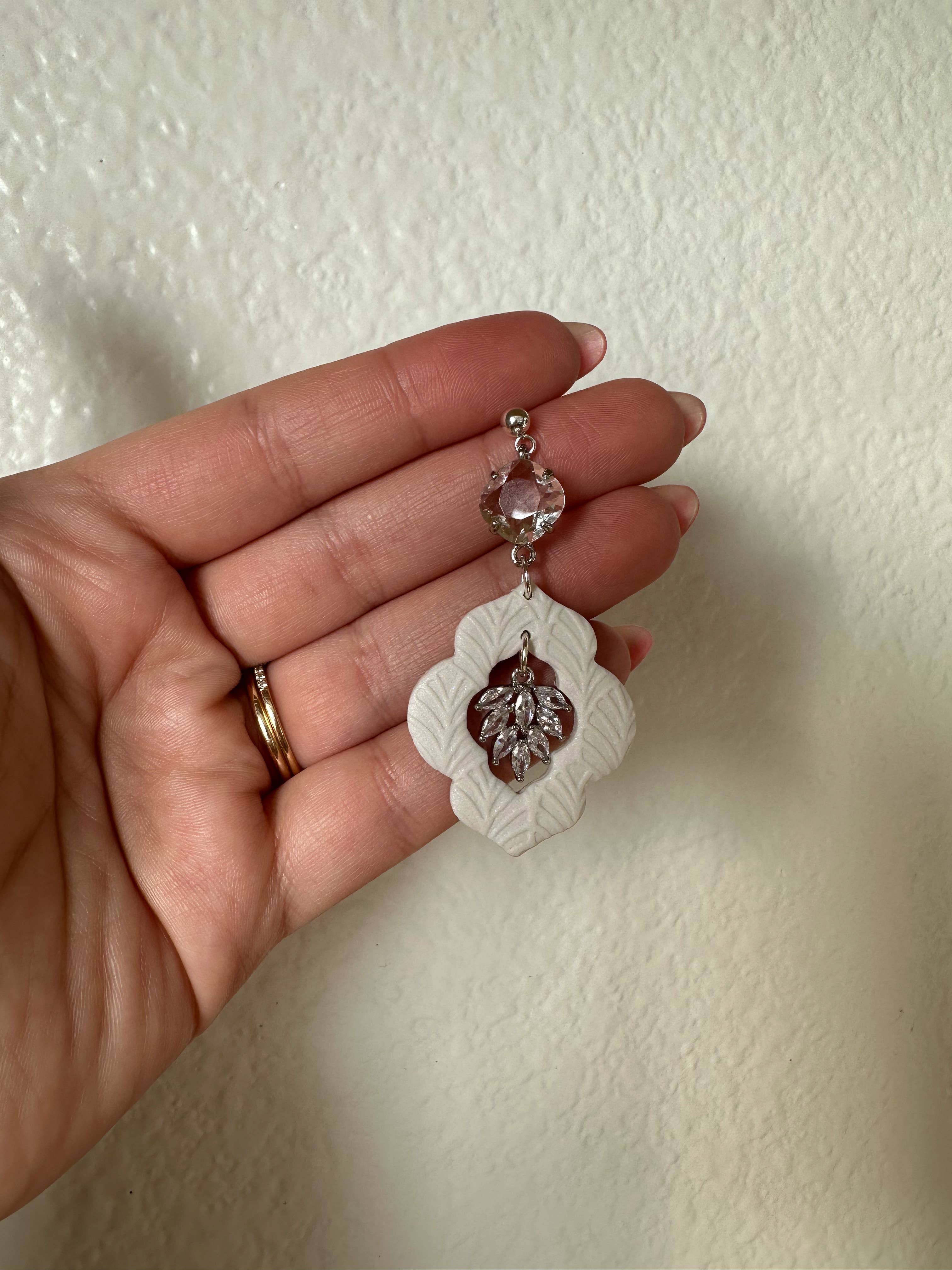 Clay & Fern Co. - Wholesale Dangle Earrings - Birch Earrings - Silver Wedding Earrings3