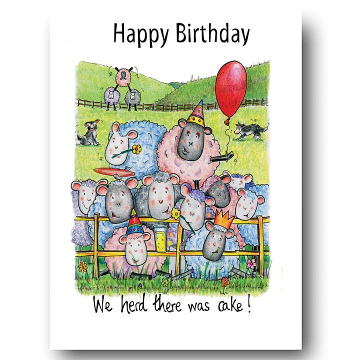 Cartão de Felicitações com Bolo de Rebanho por atacado de Draw UK