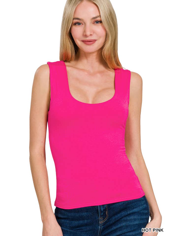 42POPS - Wholesale Tank Top - Women's - ....0709 Double Layered Tank Top SI-273212