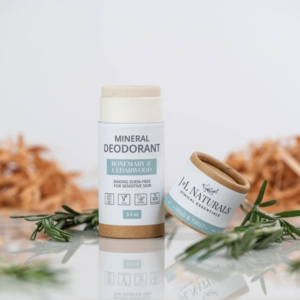 J&L Naturals - Wholesale Deodorant – Unisex - Natural Deodorant for Sensitive Skin - Baking-Soda Free1