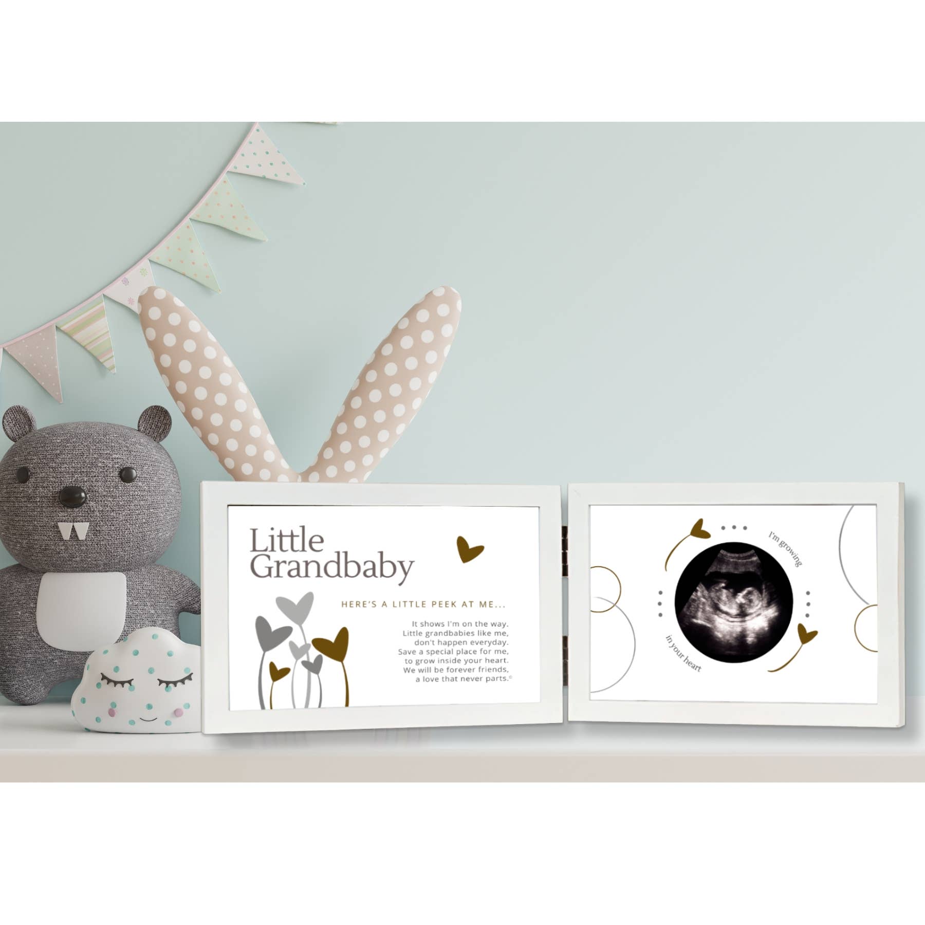 The Grandparent Gift Co. Inc. - Wholesale Picture Frame - Kids & Baby - Little Grandbaby Ultrasound Heart Grandparent Picture Frame6