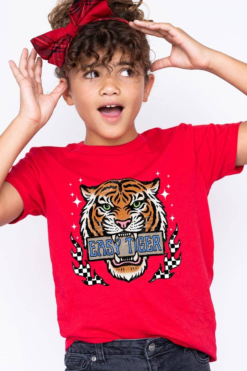 COLORBEAR - Wholesale T-Shirt - Kids - Retro Easy Tiger Kids Graphic Tee4