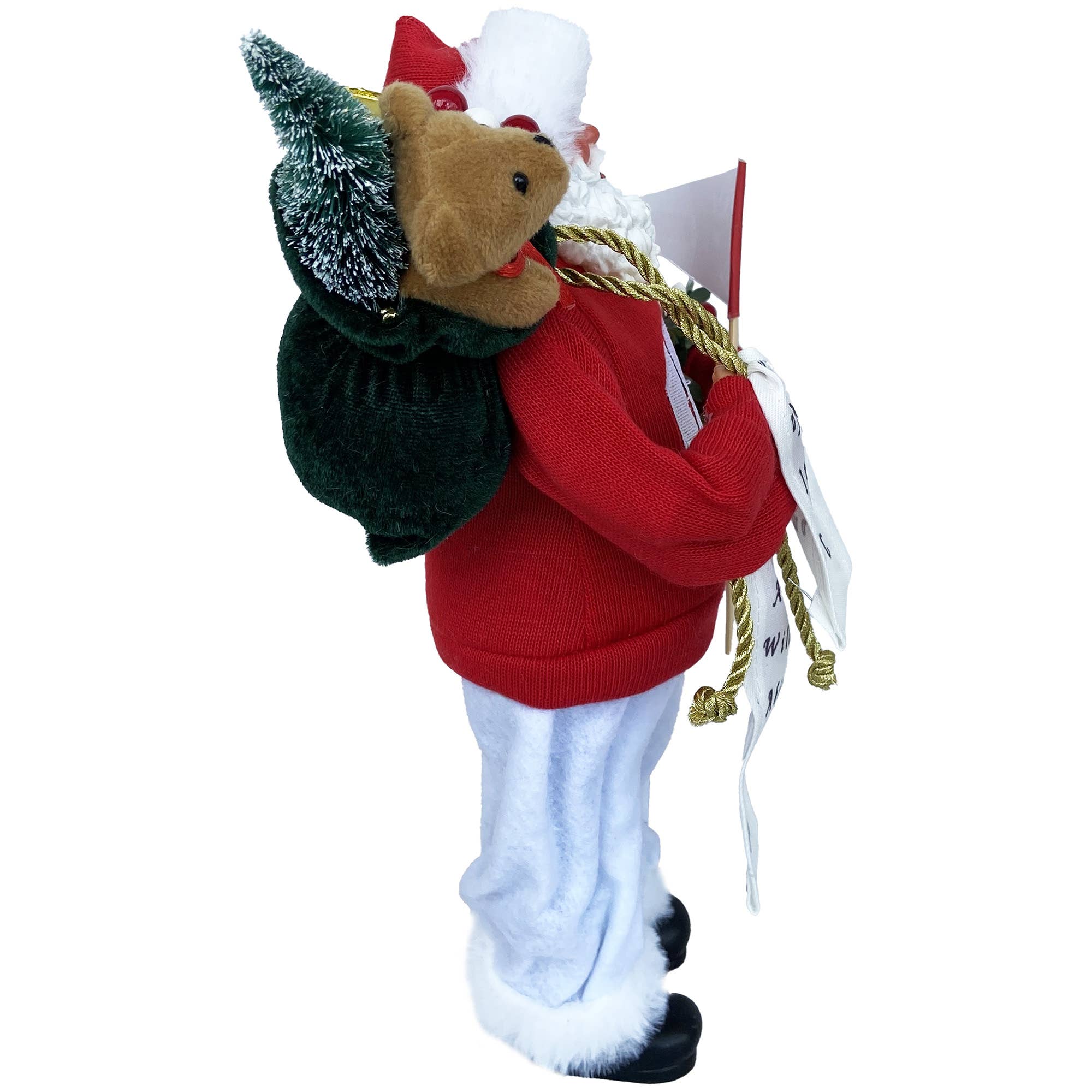 Santa’s Workshop Inc. - Wholesale Christmas Decoration - 12" Wisconsin Badgers Proud Santa2