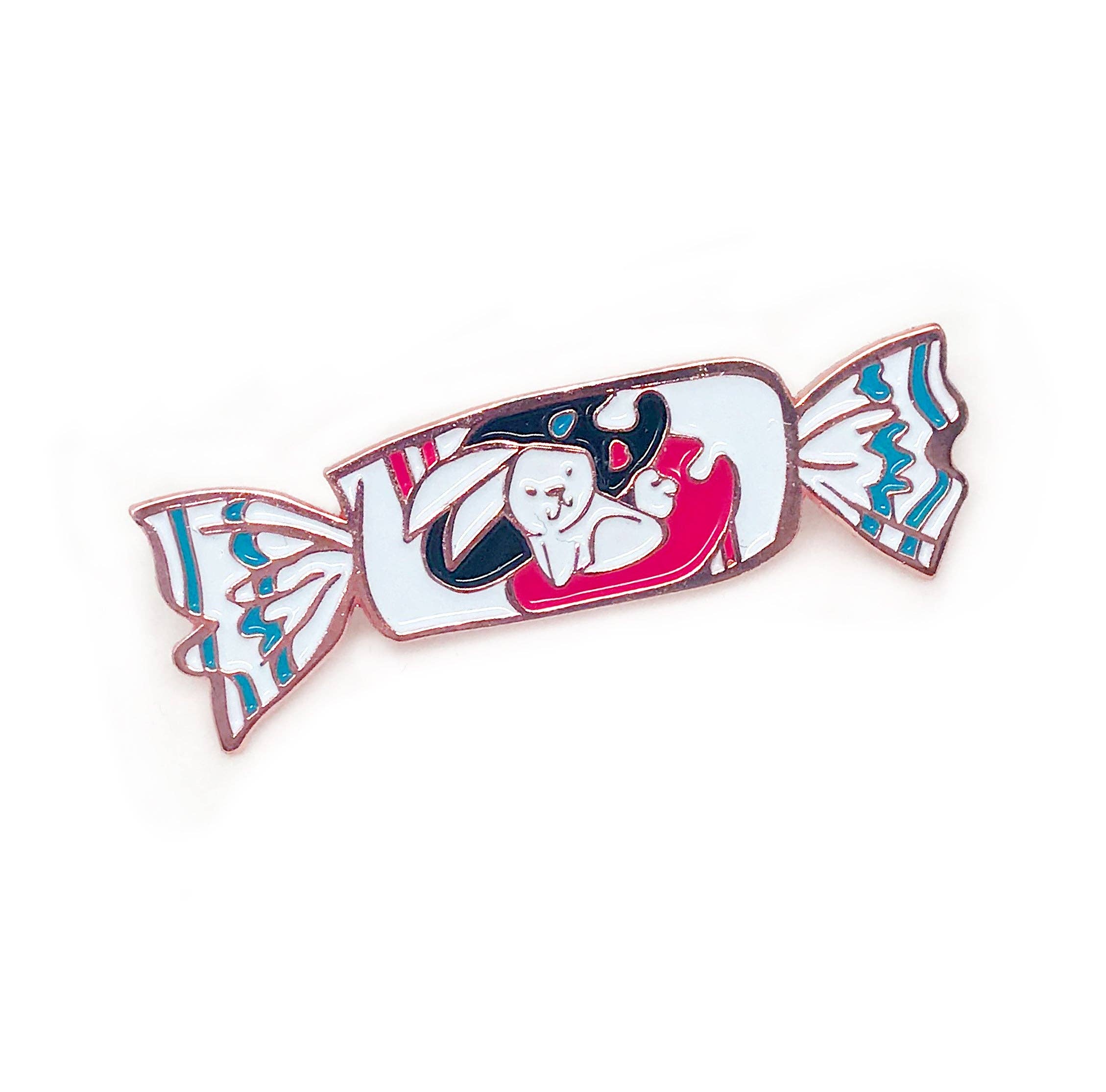 Le Petit Elefant - Wholesale Lapel Pin/Button - White Rabbit Candy Enamel Pin