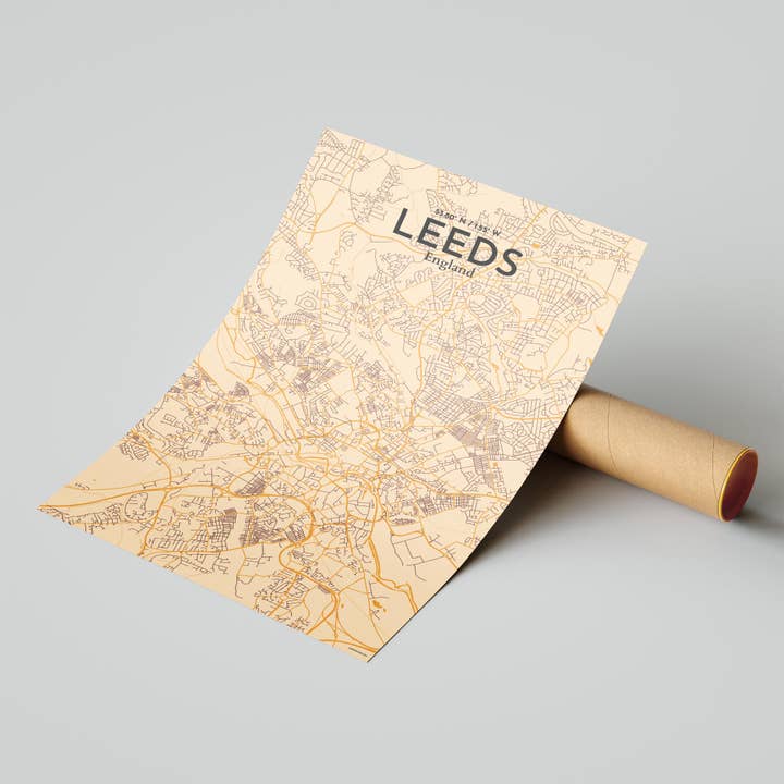 OurPoster.com - Wholesale Poster - Leeds City Map Poster