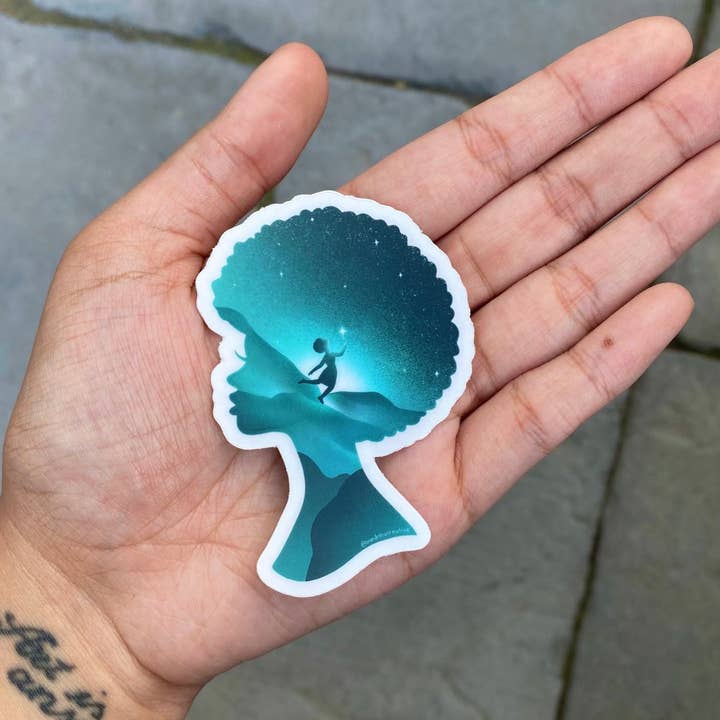 Brand Nhu Creative Studio - Wholesale Sticker - Black Girl Magic Clear Sticker2