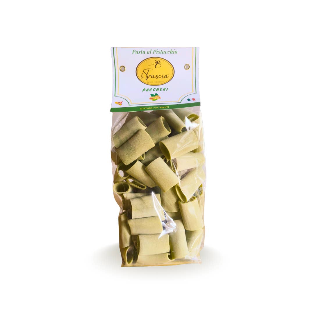 La Truscia Tipico Siciliano – wholesale Pasta – Durumvetepasta med pistachio - Paccheri