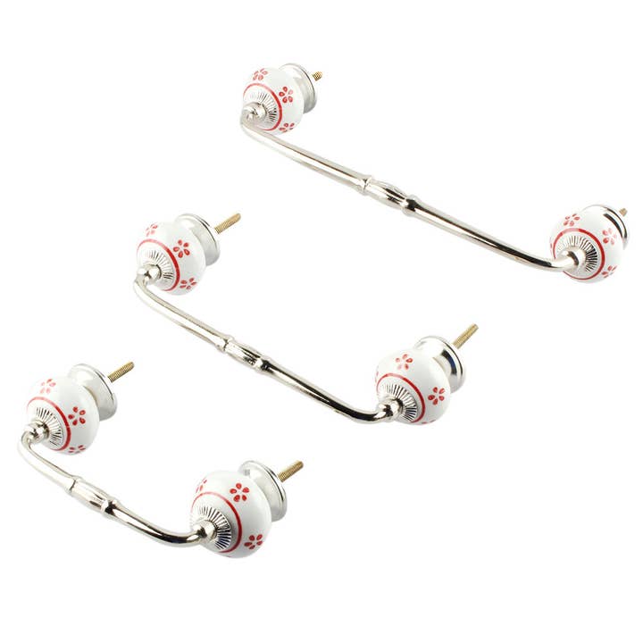 12 Piece Bar Durable Ceramic Door Handles Decorative for wholesale by Daana Paani LLC