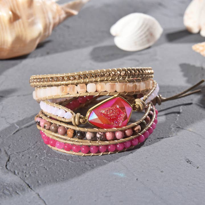 Handgjorda Multi stenar Super armband. för wholesale av IST Jewelry