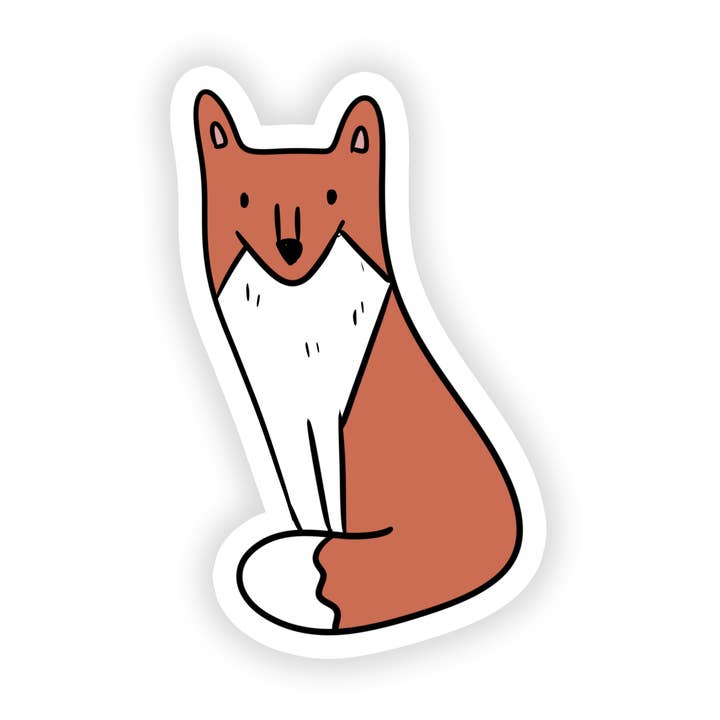 Renard | Animal | Joli | Autocollant imperméable | 3,5 pouces pour la vente par Rebel and Siren Stickers