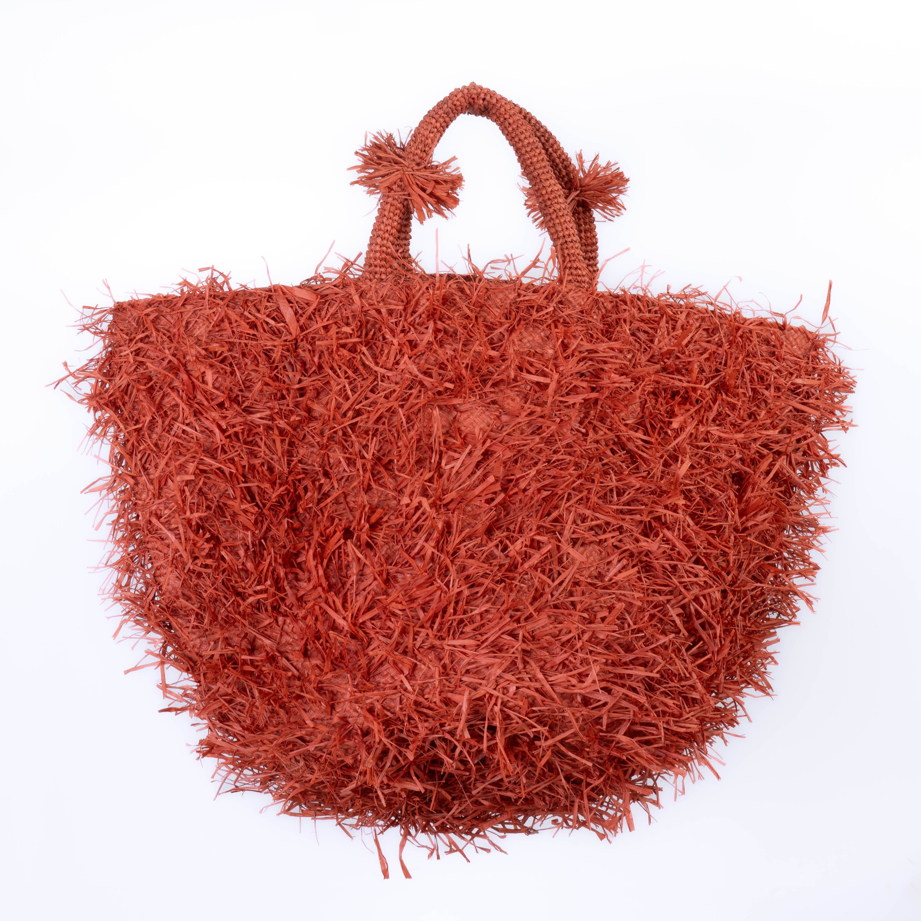 SANS-ARCIDET PARIS – Großhandel Strandtaschen – Runde Strandtasche SS25 mit handgefertigten Fransen1