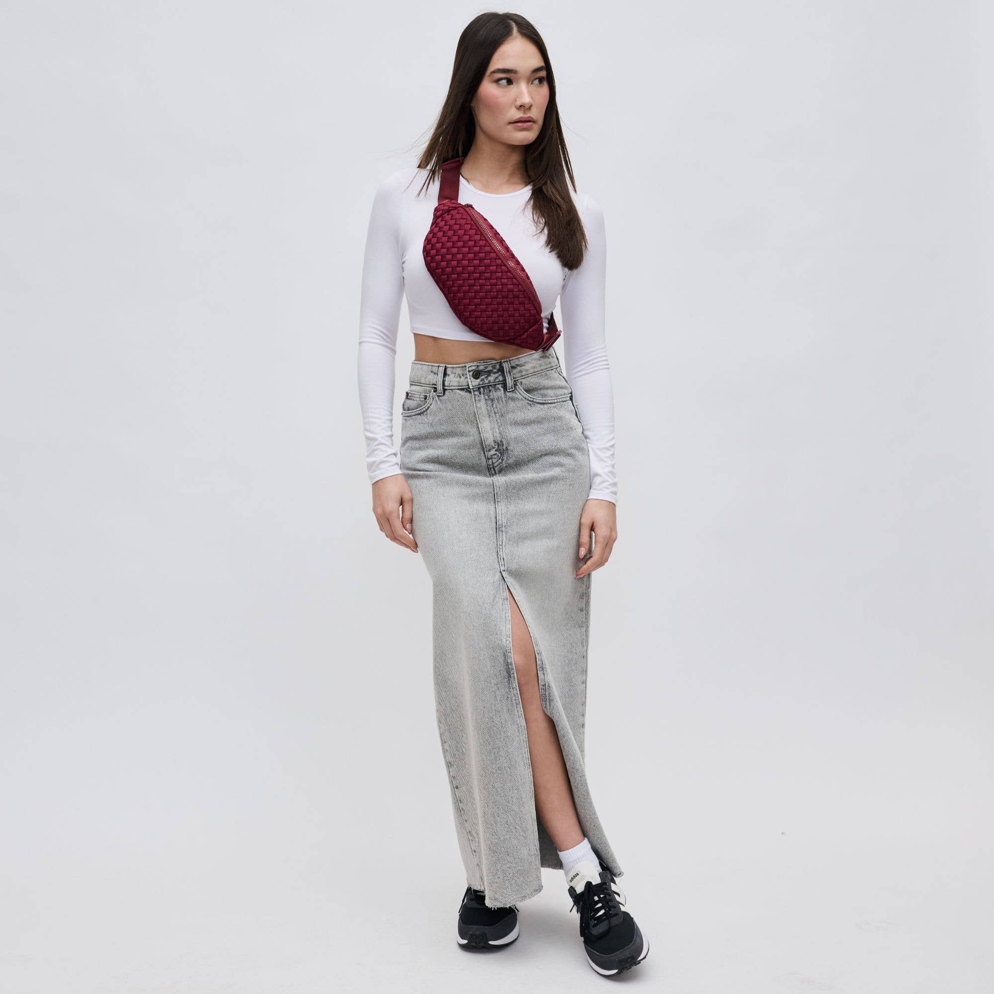 Sol and Selene - Wholesale Belt Bag - Women's - Aim High Woven Neoprene Belt Bag99