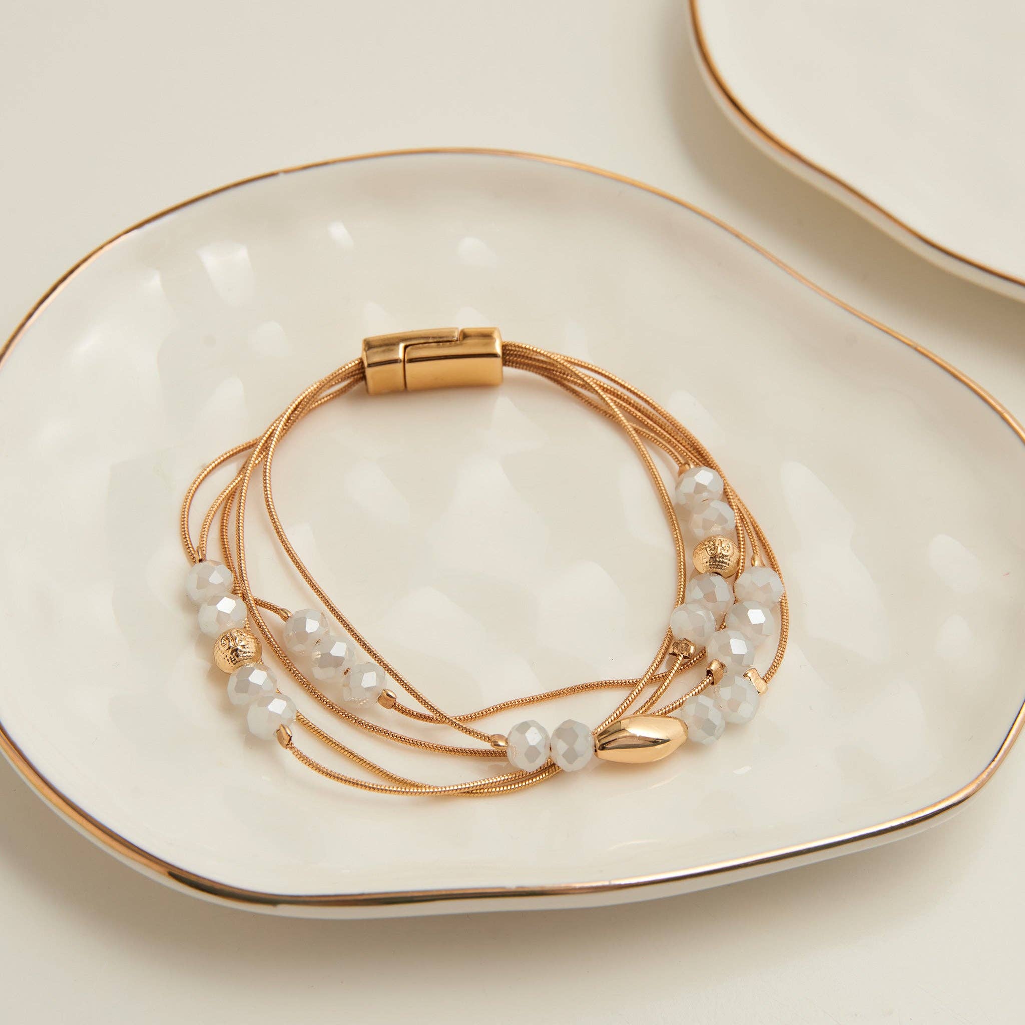 Elsie & Zoey – Pulseira de missangas por atacado – Pulseira Magnética Jayne com Design de Contas em Múltiplas Filas2