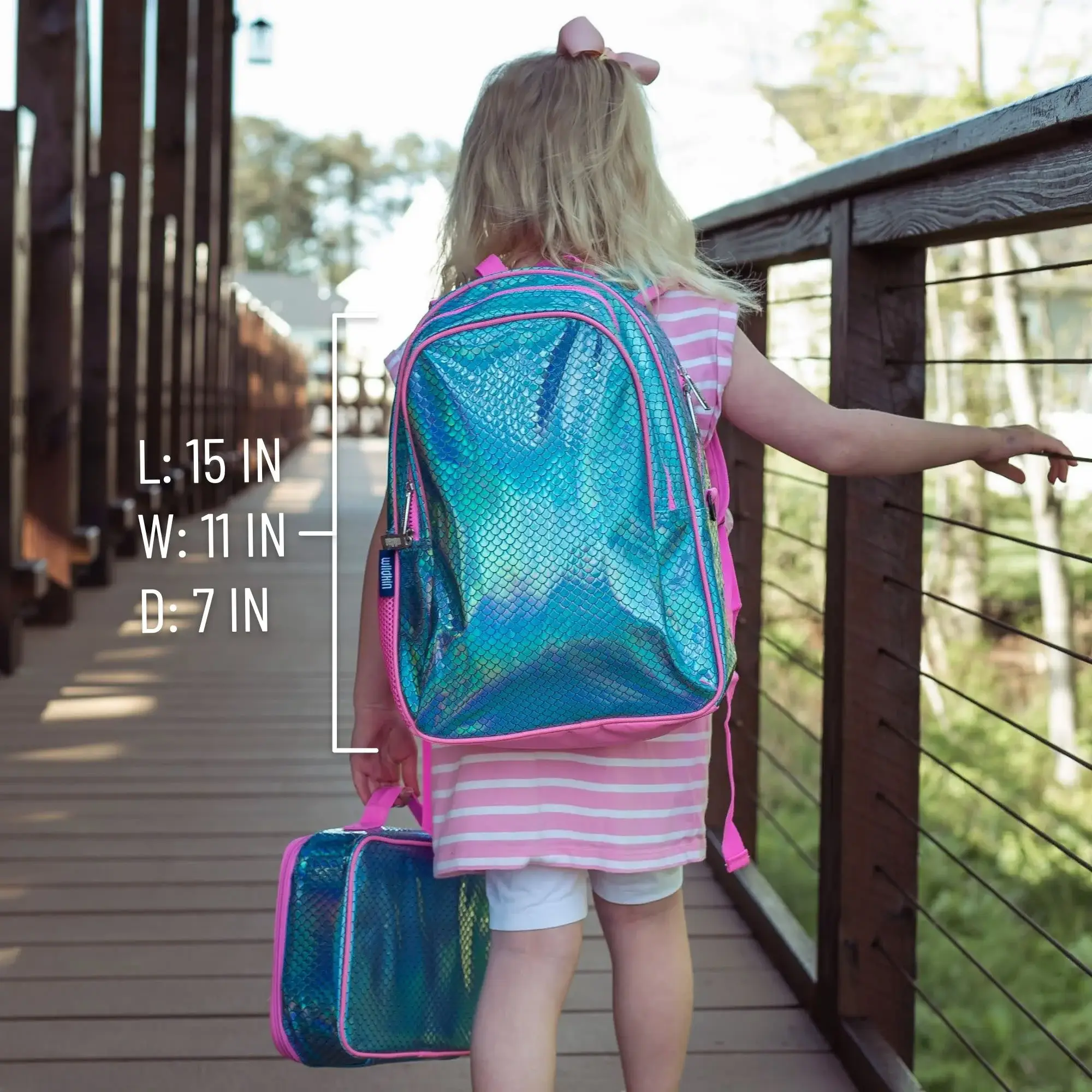 Wildkin - Wholesale Backpack - Kids - Mermaid Scales Backpack - 15 Inch4